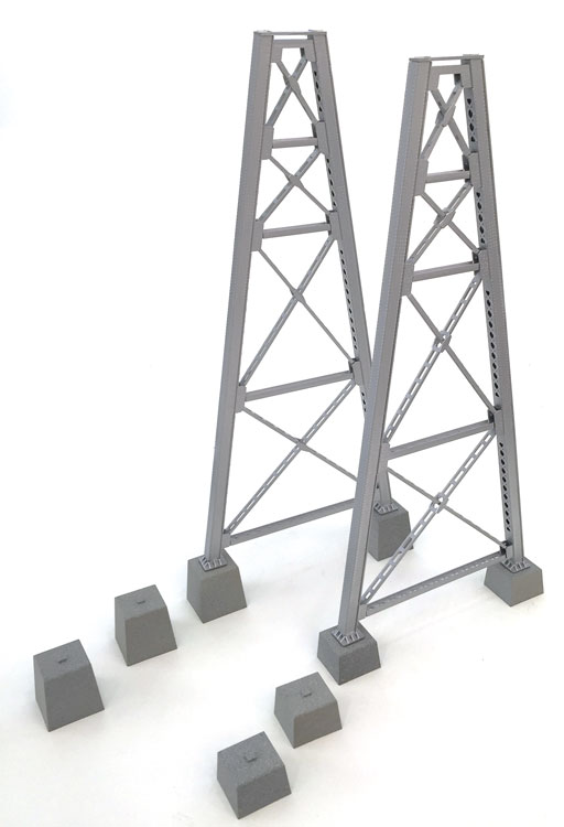 Steel Railroad Bridge Tower Bent 2-Pack