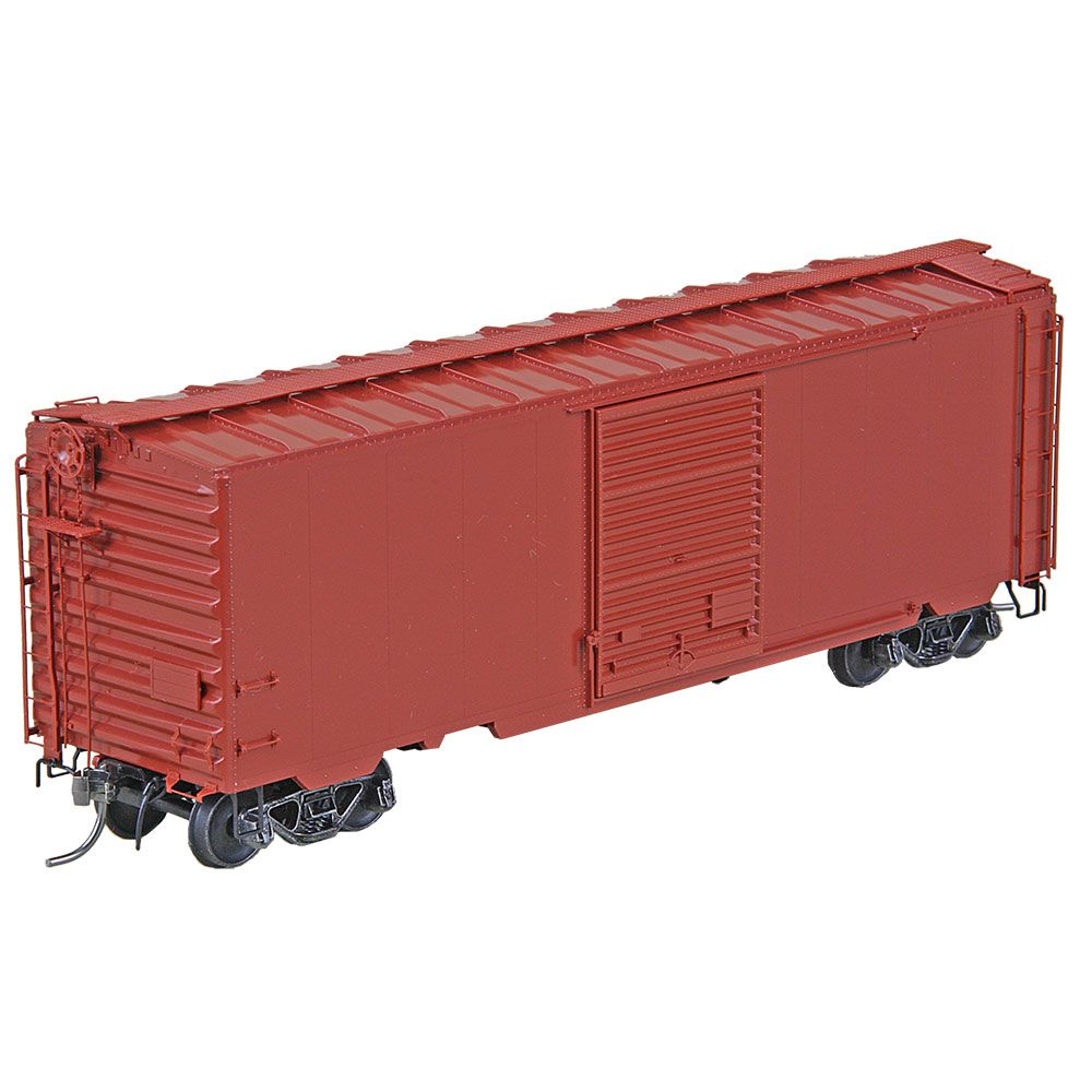 Undecorated Post 1954 Narrow Tab 40' PS-1 Boxcar w/ 8' Youngstown Door
