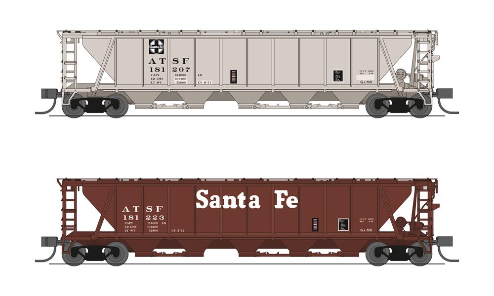 Santa Fe H32 Covered Hopper 2-Pack