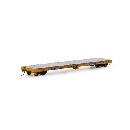 Trailer Train (Black Logo) 60' Flat Car #91305