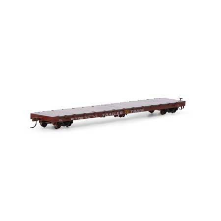 Trailer Train (Brown Logo) 60' Flat Car #97058