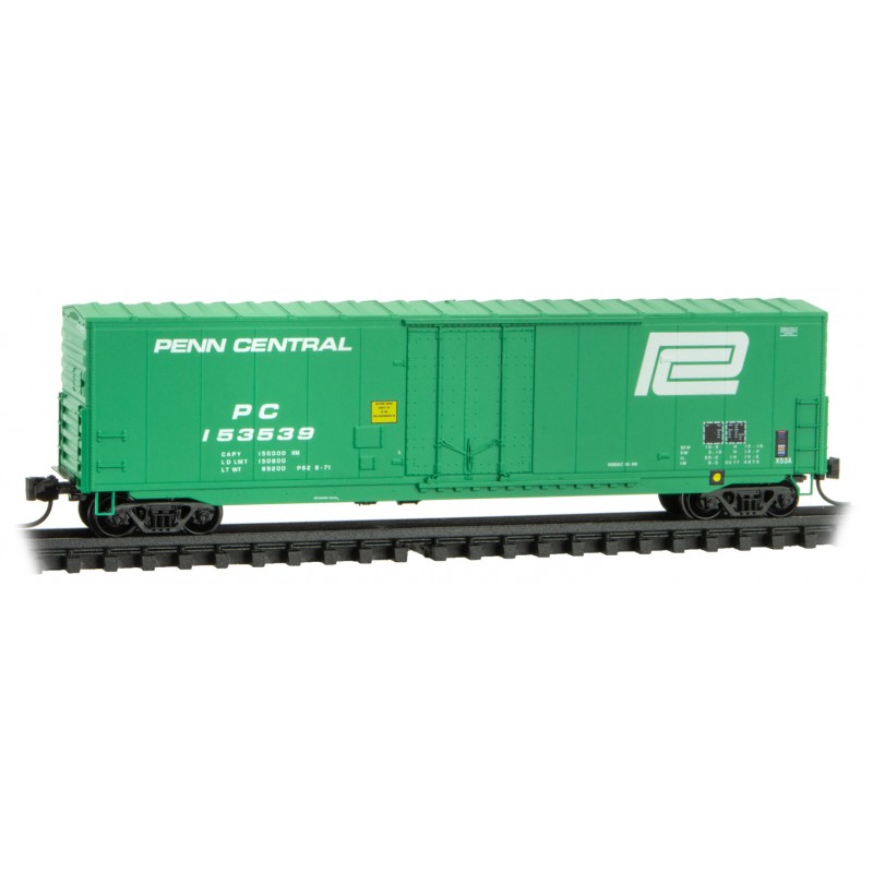 Penn Central 50' Standard Box Car 8' Plug Door Short Ladders #153539