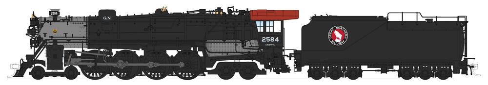 Great Northern S-2 4-8-4 #2584 Paragon4 Sound/DC/DCC/Smoke