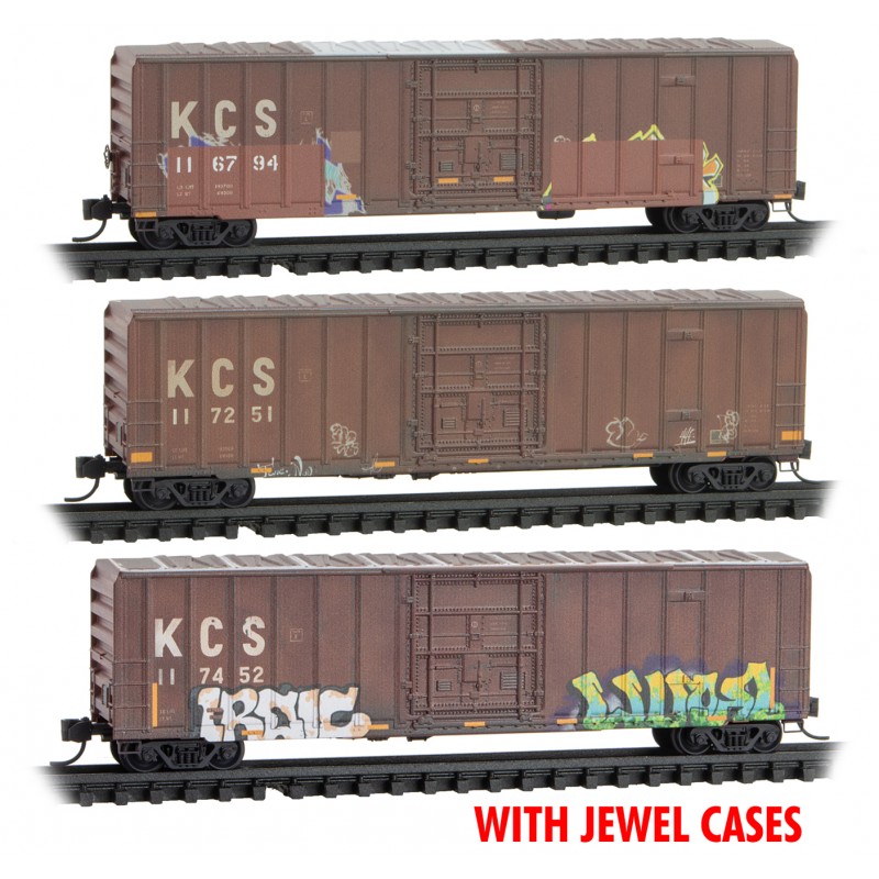 Kansas City Southern Weathered Three Pack