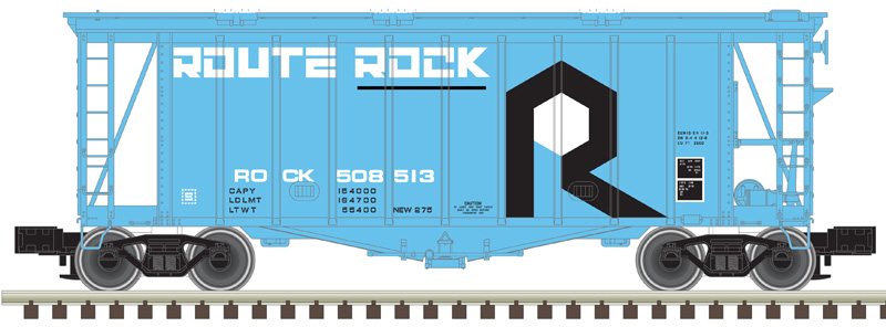 Rock Island "Route Rock" 40' GATX airslide hopper #508547