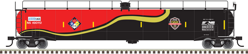 Norfolk Southern Safety Train ACF 33,000 gallon tank car #490112