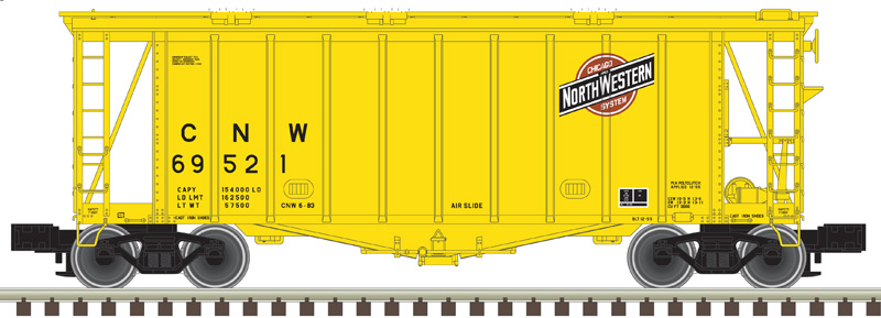 Chicago & North Western 40' GATX airslide hopper #69523