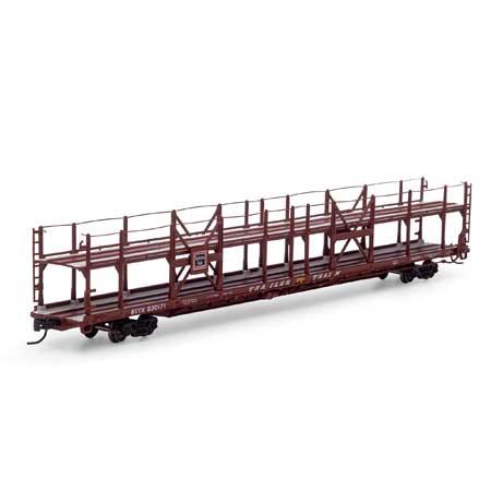 Burlington Route F89F 89' 8" Auto Rack Flat Car #930171