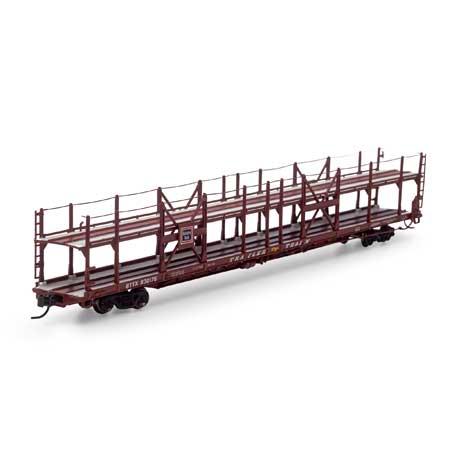 Burlington Route F89F 89' 8" Auto Rack Flat Car #930176