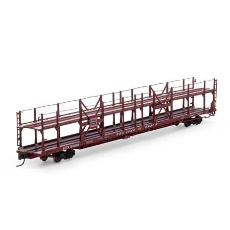 Burlington Route F89F 89' 8" Auto Rack Flat Car #930180