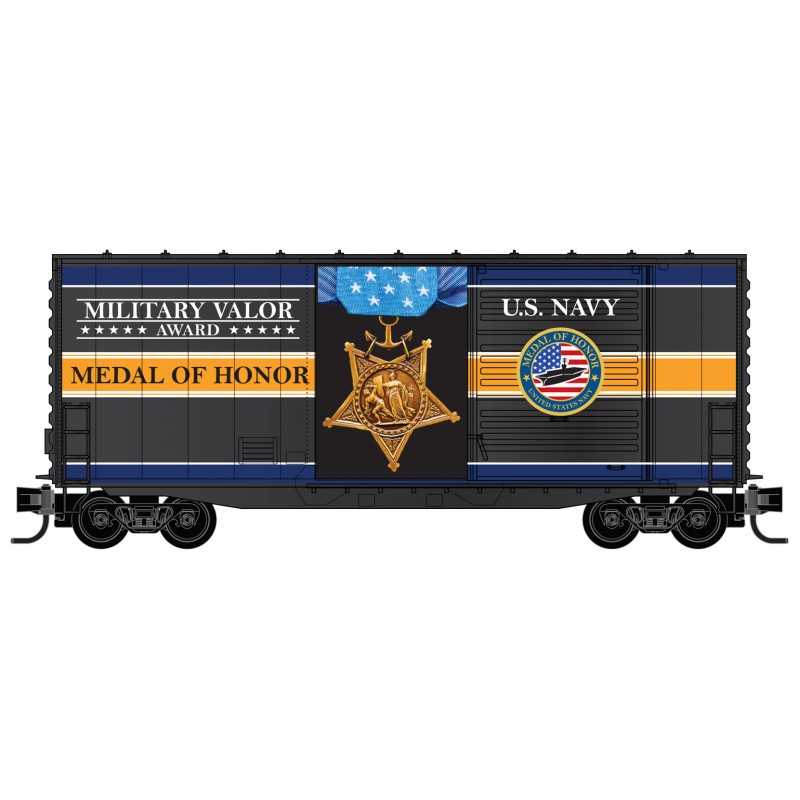 Military Valor Award US Navy Medal of Honor 40' hy cube boxcar
