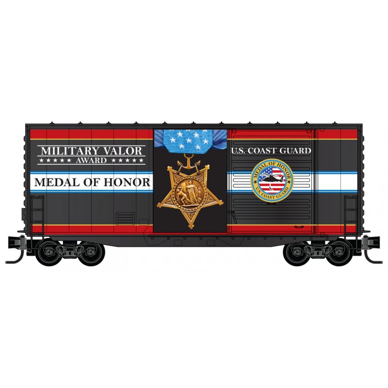 Military Valor Award US Coast Guard Medal of Honor 40' hy cube boxcar