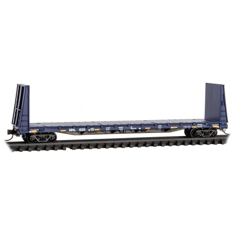 Montana Rail Link 61' bulkhead flatcar #62015