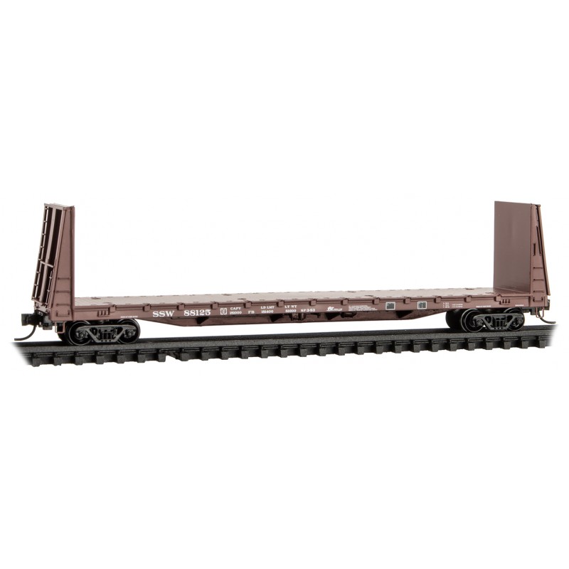 St. Louis Southwestern 61' bulkhead flatcar #88125