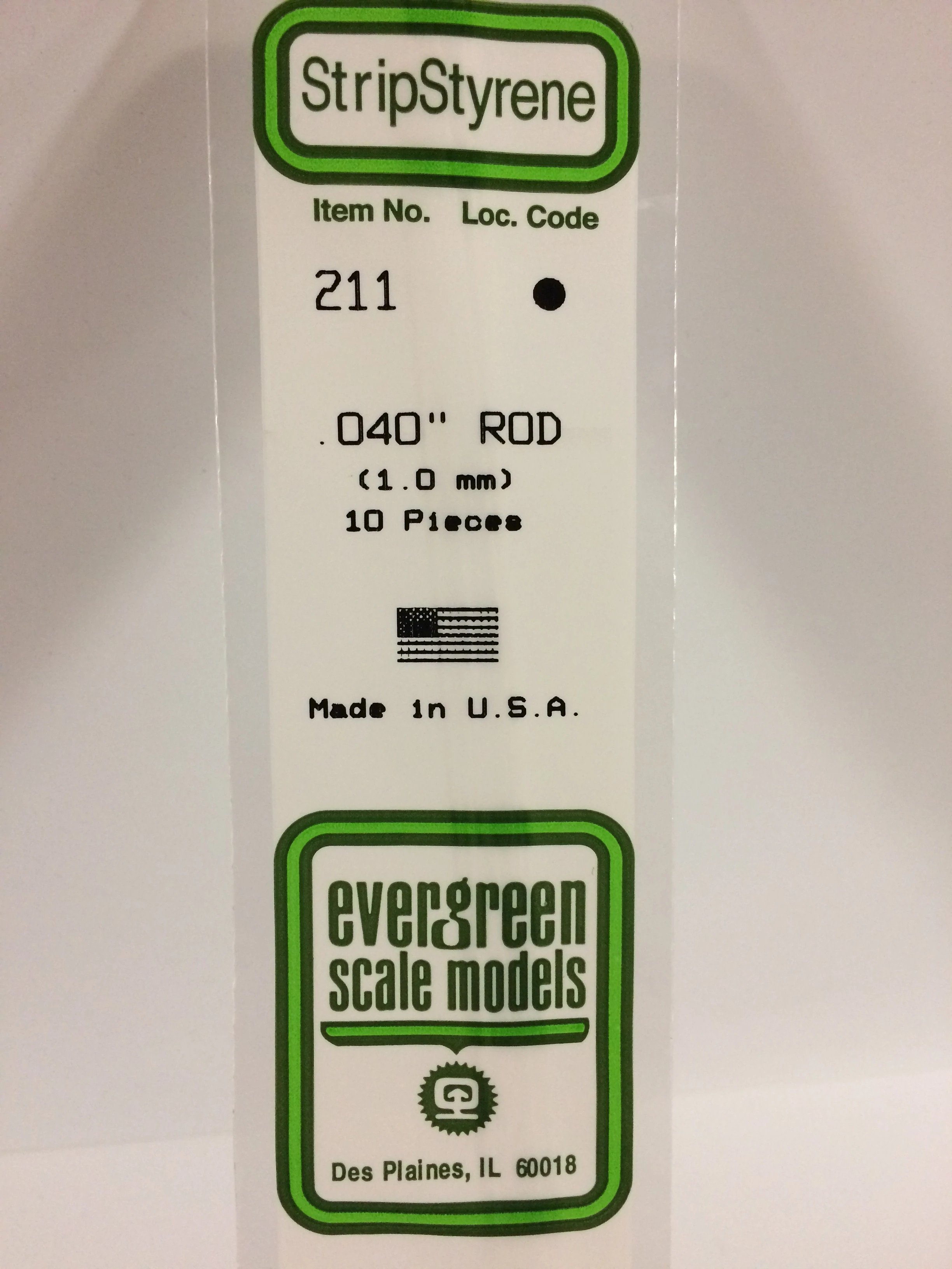 .040" Rod (1.0 mm) 10-Pieces