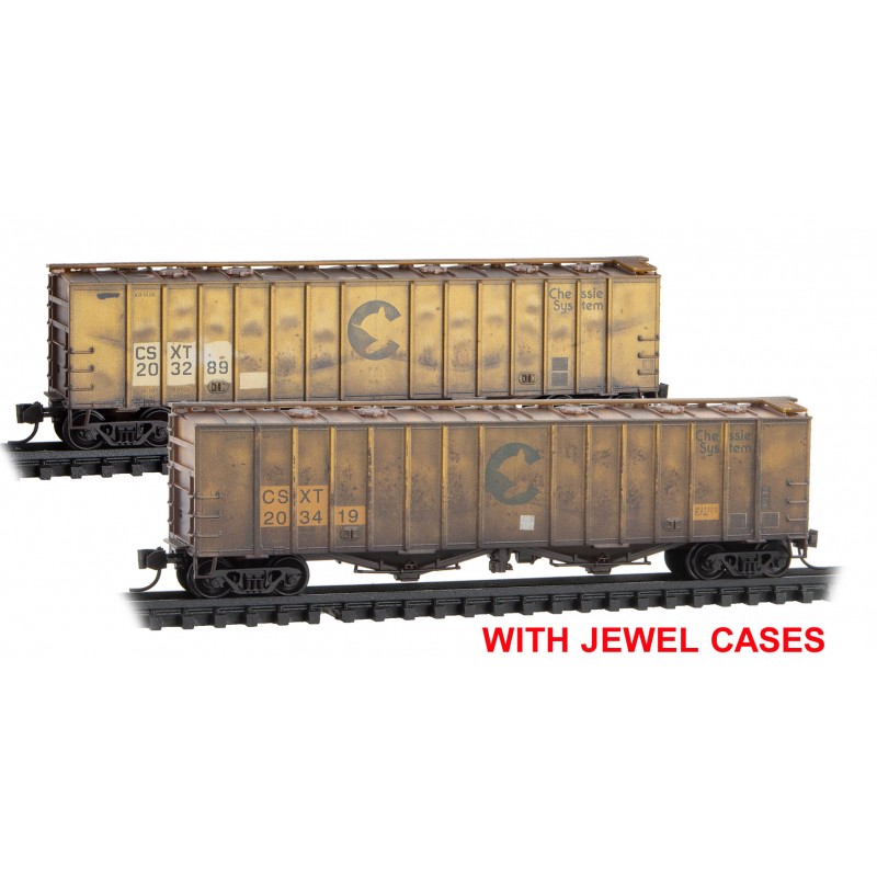 CSX (Ex-Chessie) Weathered Covered Hopper 2-Pack