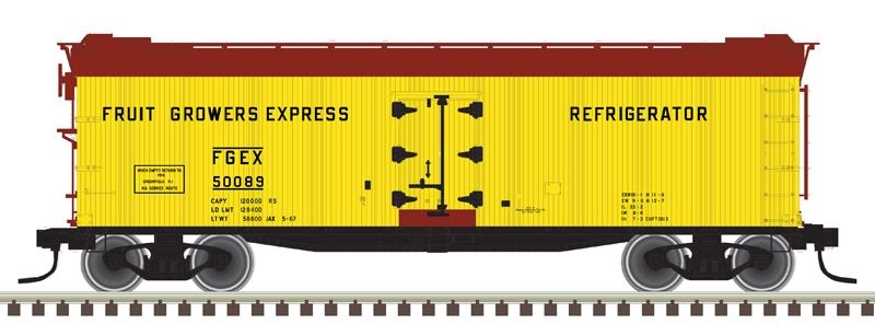 Fruit Growers Express 40' rebuilt wood reefer #50089
