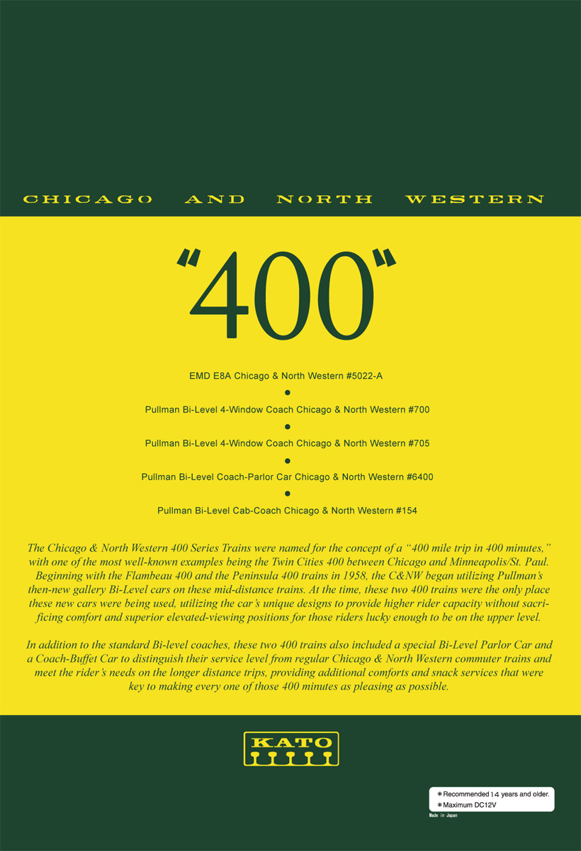 C&NW #400" Passenger Train Starter Set