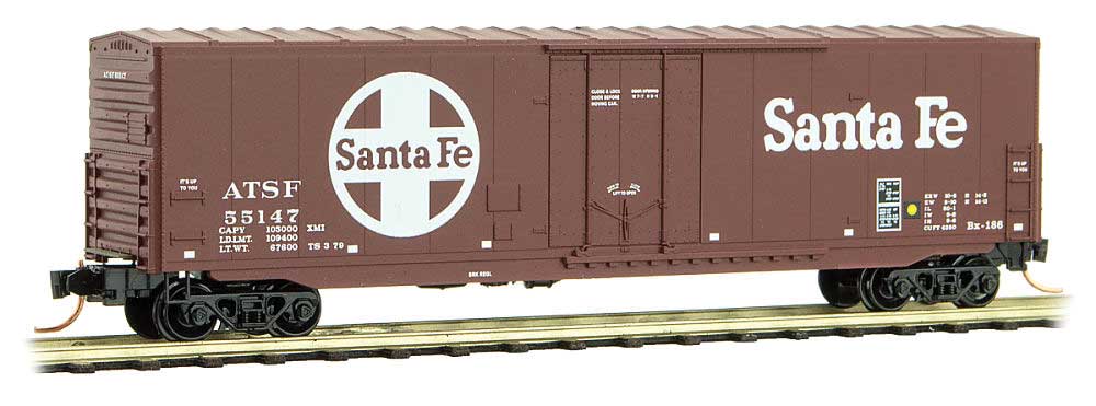 Santa Fe 50' Standard Box Car Short Ladder Plug Door #55177