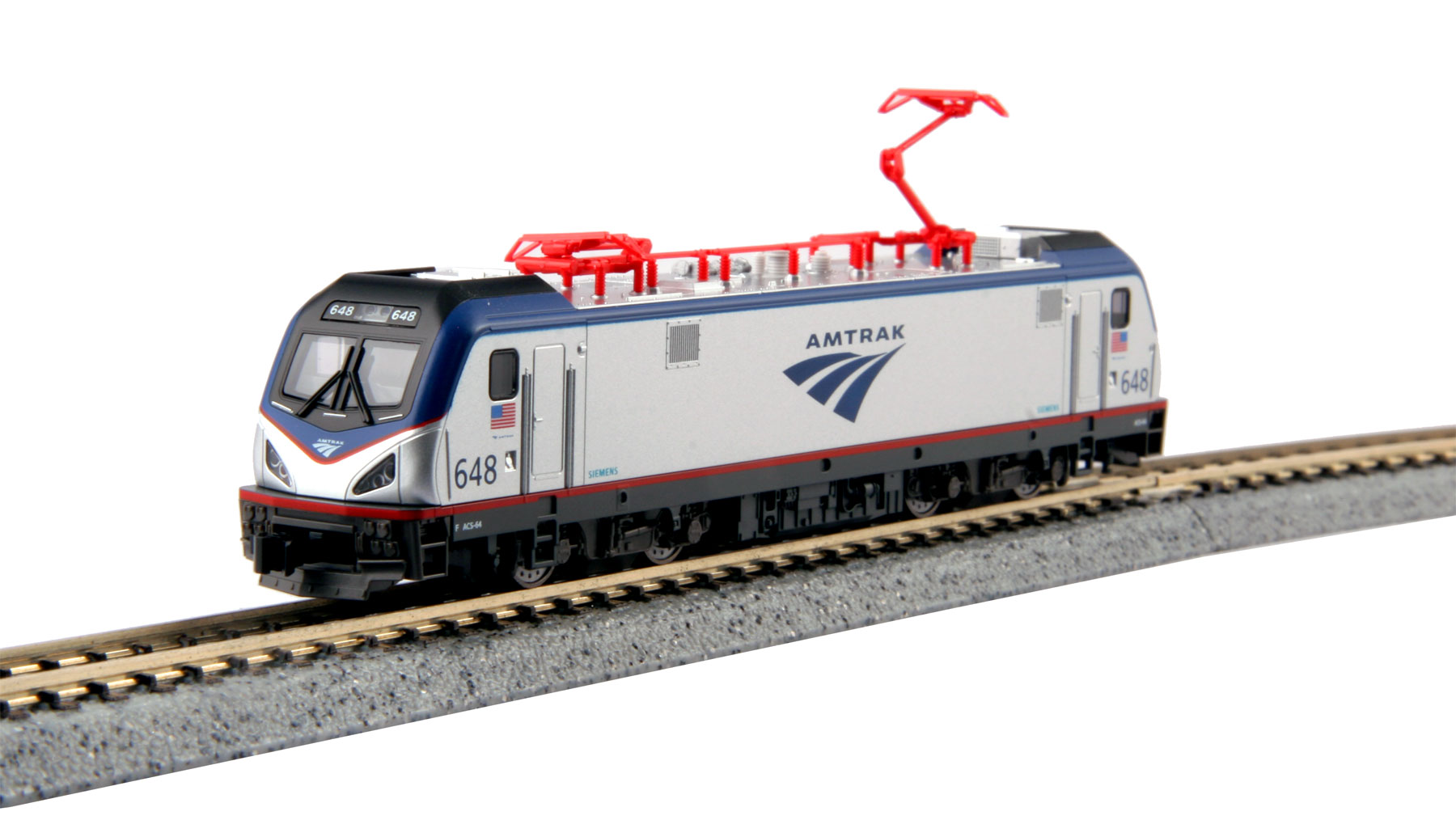 Amtrak Siemens ACS-64 #648 with DCC