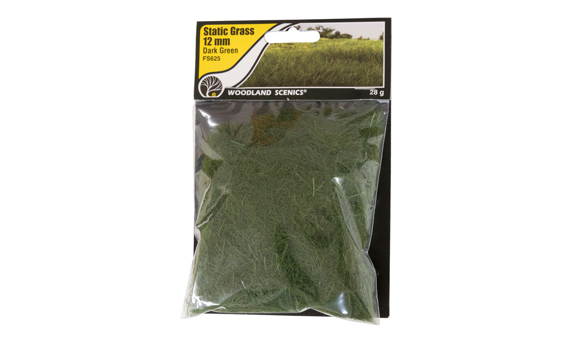 Static Grass 12 mm Dark Green