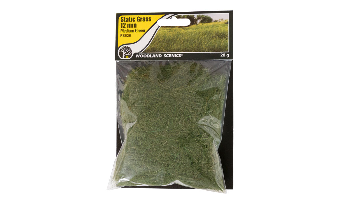 Static Grass 12 mm Medium Green