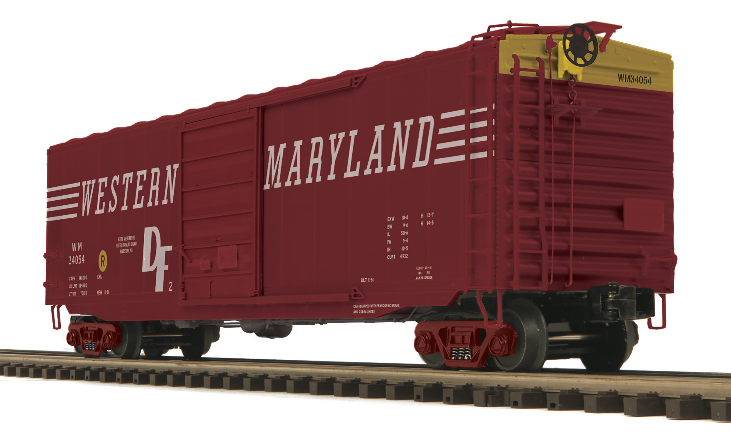 Western Maryland 50' PS-1 boxcar with Pullman Standard door