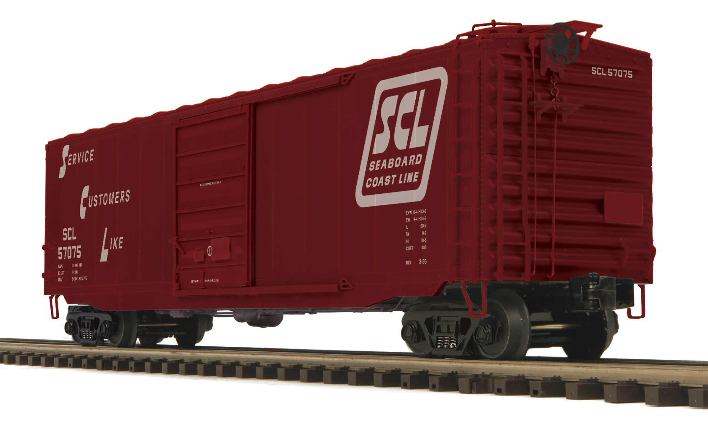 Seaboard Coast Line 50' PS-1 boxcar with Pullman Standard door