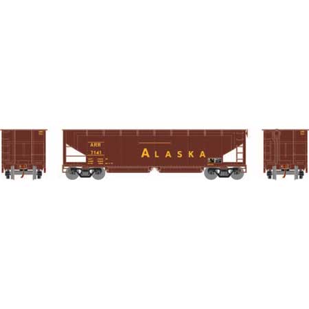 Alaska Railroad 40' offset ballast hopper #7141