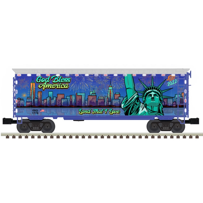 4th of July 40' PS-1 light up boxcar