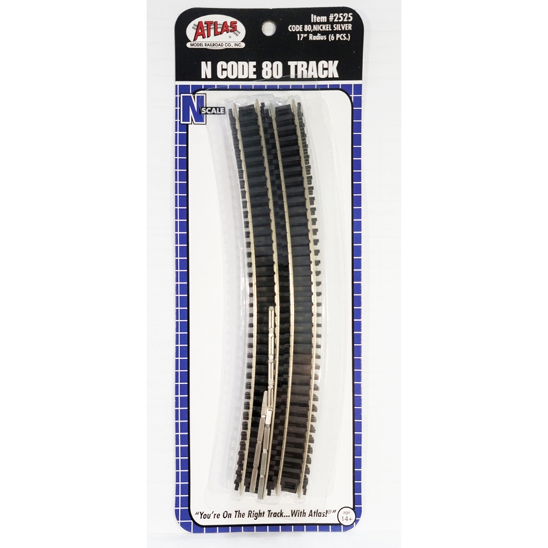 code 80 17" radius curve 6-pack