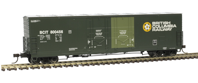 British Columbia Railway 53' Evans double plug door boxcar #800507