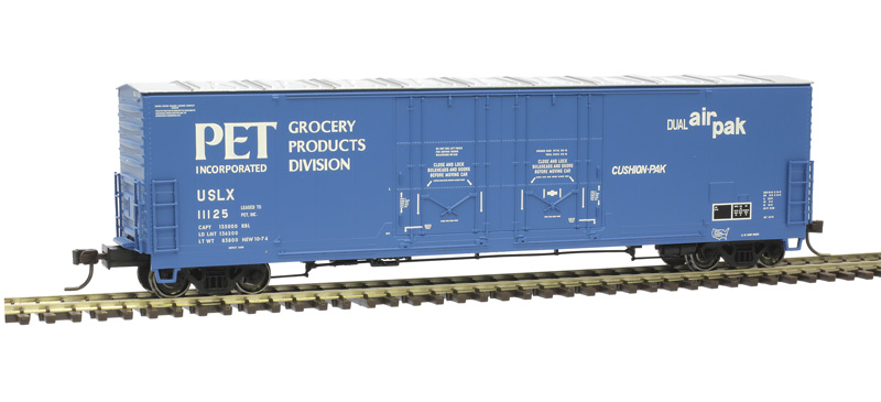 PET Incorporated 53' Evans double plug door boxcar #11125