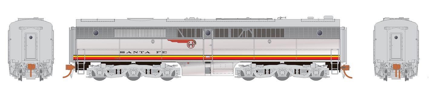 Santa Fe Alco PA-1 #59L & PB-1 #59A with DCC & sound