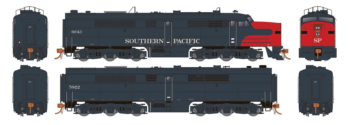 Southern Pacific Alco PA-2 #6045 & PB-2 #5924 DC only