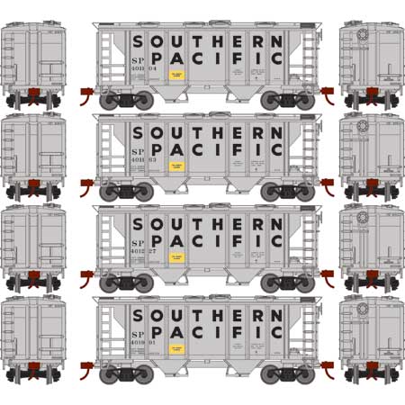 Southern Pacific PS 2003 Covered Hopper 4-Pack