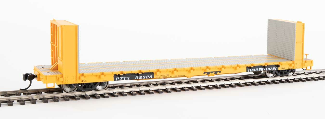 Trailer Train 60' Pullman-Standard bulkhead flatcar #92328