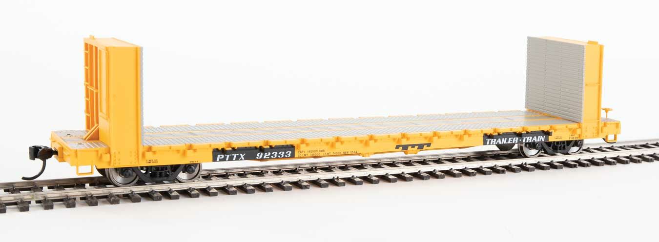 Trailer Train 60' Pullman-Standard bulkhead flatcar #92333