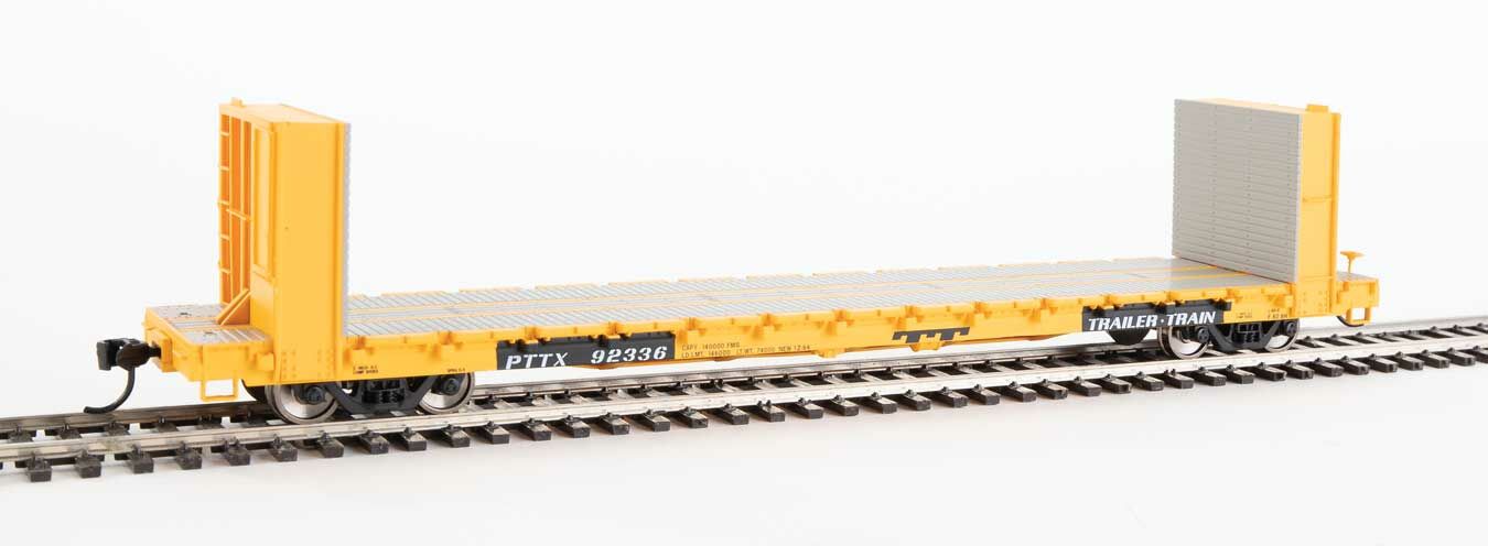 Trailer Train 60' Pullman-Standard bulkhead flatcar #92336