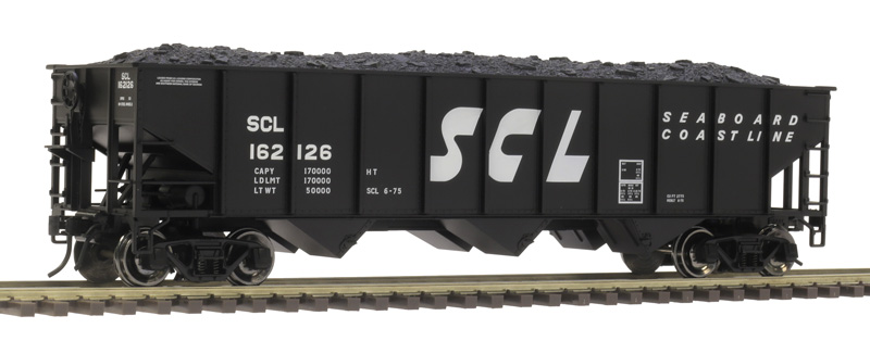 Seaboard Coast Line AAR 70 ton 3-bay open hopper #162126