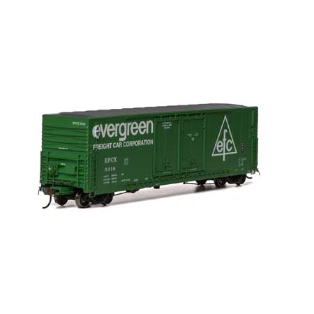 Evergreen 50' PC&F Box Car 8' + 8' Landis Double Plug-Doors #3316