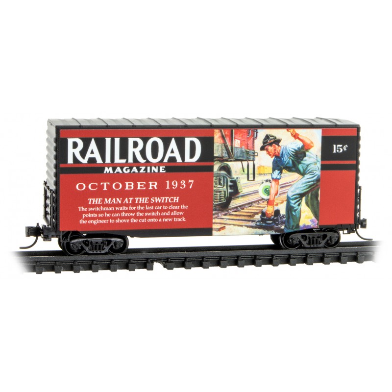Railroad Magazine The Man at the Switch 40' Hy-Cube Box Car Series #8