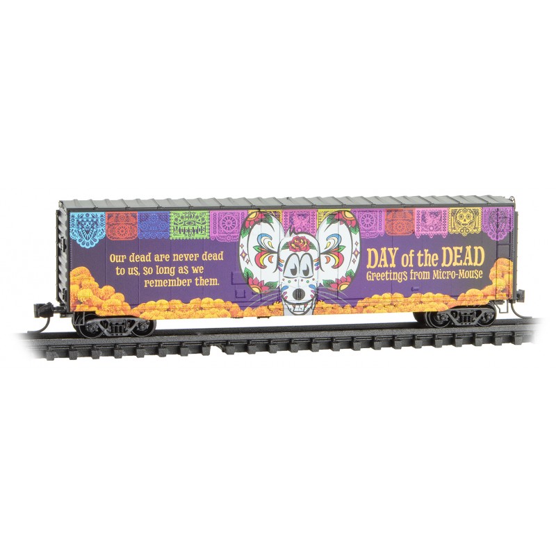 Micro-Mouse Day of the Dead 50' Standard Box Car #2022