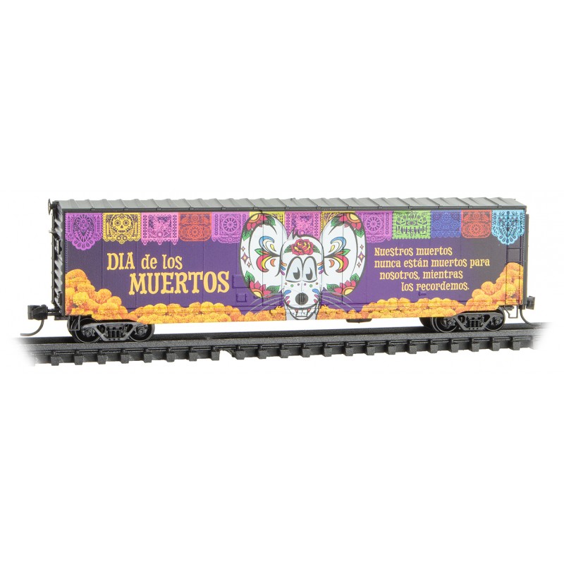 Micro-Mouse Day of the Dead 50' Standard Box Car #2022