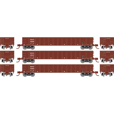 Washington Central 52' mill gondola 3-pack