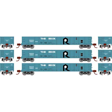 Rock Island 52' mill gondola 3-pack