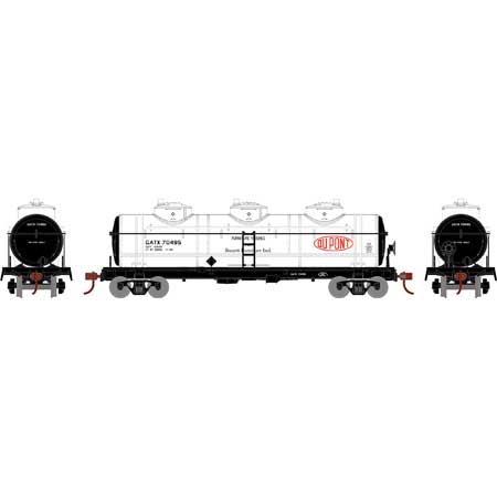 Dupont triple dome tank car 4-pack