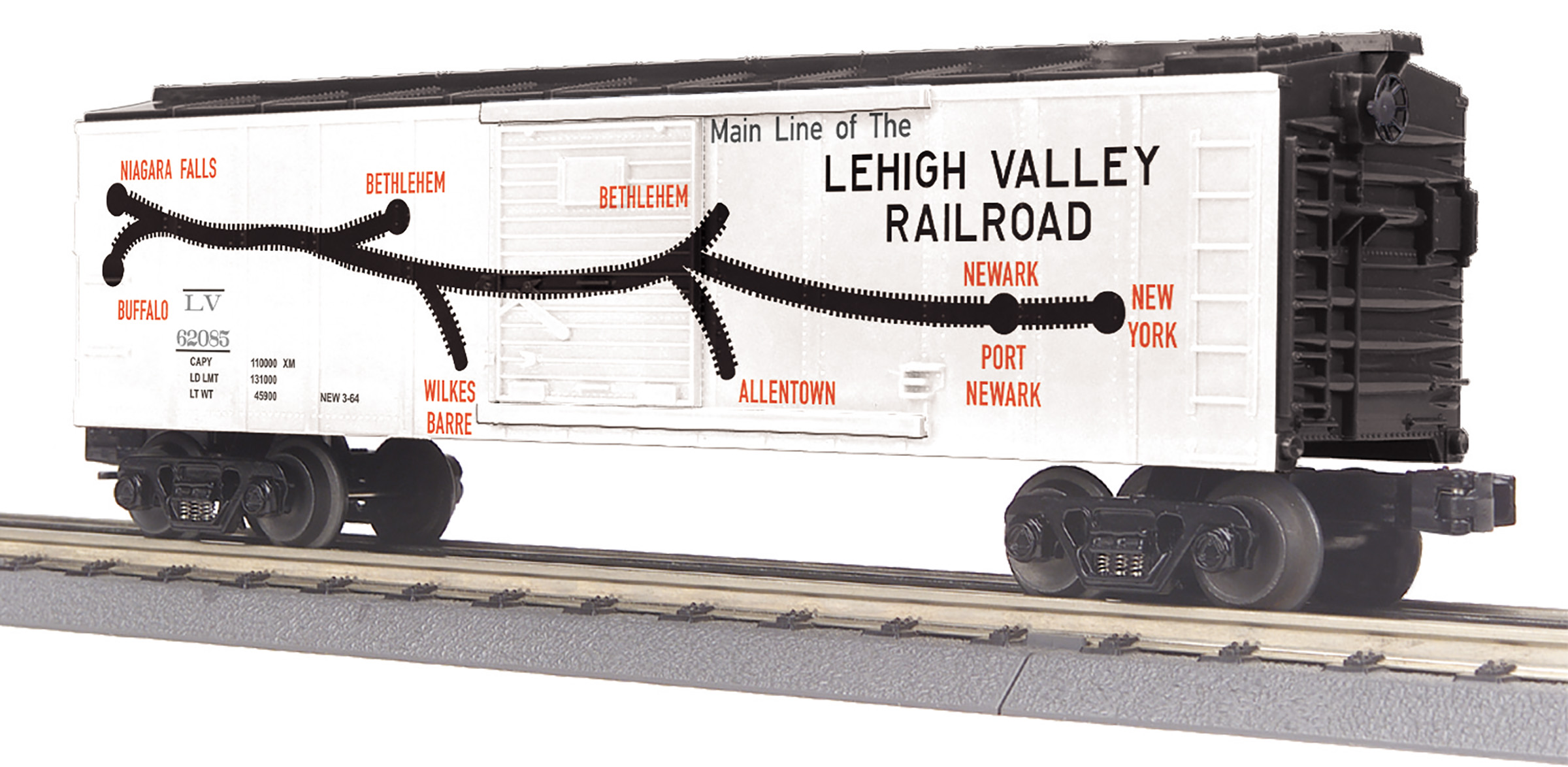 Lehigh Valley boxcar #62085