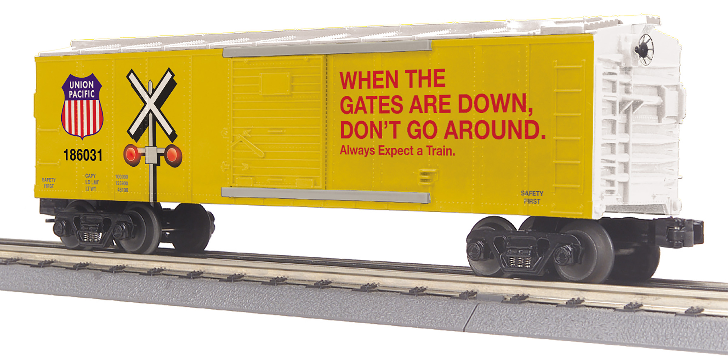Union Pacific boxcar with blinking LEDs #186031