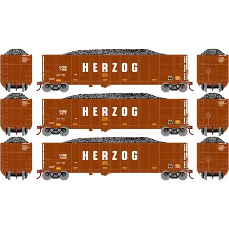 Herzog Thrall High-Side Gondola With Load 3-Pack #2
